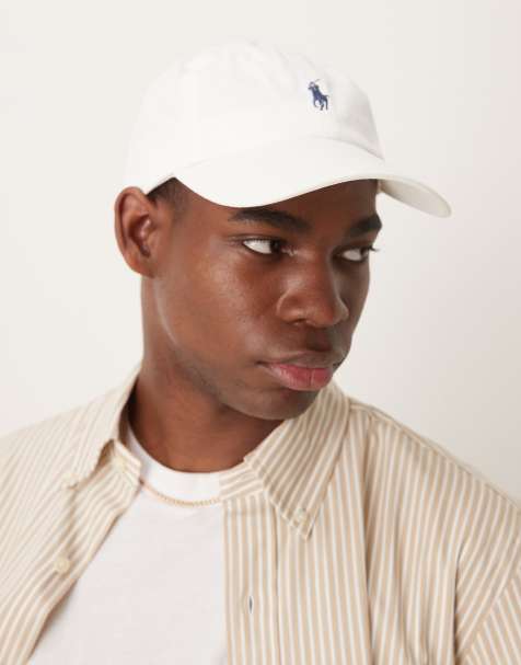 Gorra de béisbol color crema con logo de sarga de Polo Ralph Lauren - view 1
