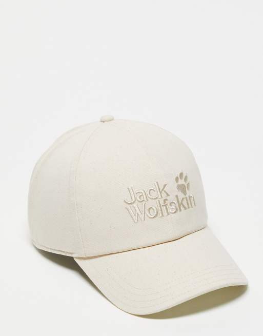 Gorra de béisbol color crema de Jack Wolfskin
