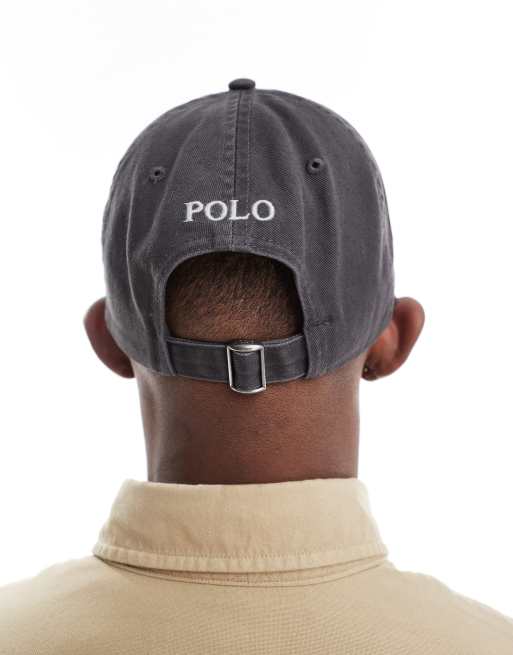 Gorra de beisbol gris carbon con logo de sarga de Polo Ralph Lauren ASOS