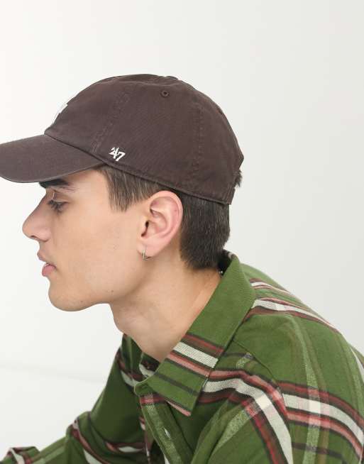 Gorra de béisbol marrón con diseño de los LA Dodgers de la MLB de 47 Brand, 4 de 4