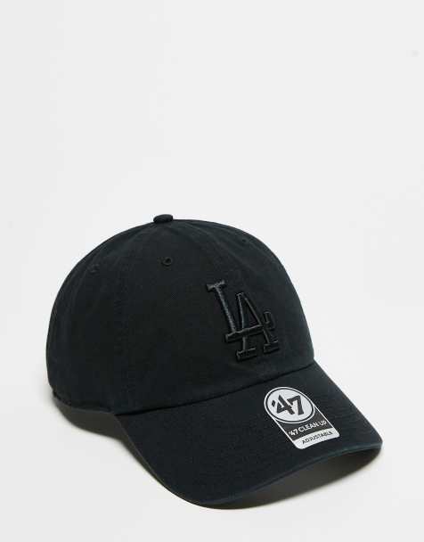 Gorra de béisbol negra con diseño de los LA Dodgers en el mismo tono Clean Up de 47 Brand - view 1