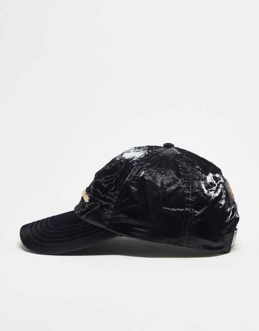 Gorra de béisbol negra con parche del logo dorado de AAPE BY A BATHING APE®, 4 de 4