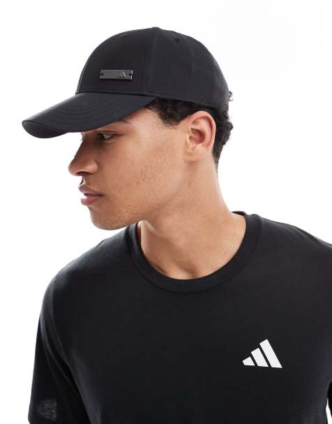 Gorra de béisbol negra con placa metálica de adidas Training - view 1