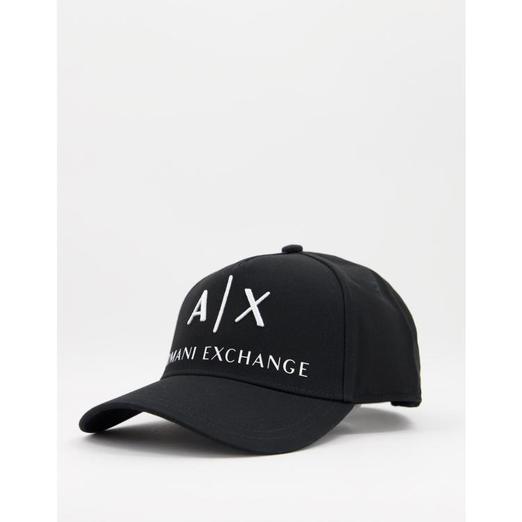 Gorra de béisbol negra de Armani Exchange | ASOS