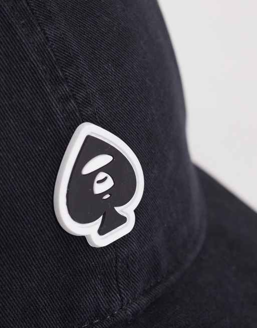 Gorra de béisbol negro lavado con logo de Aape by A Bathing Ape, 3 de 3