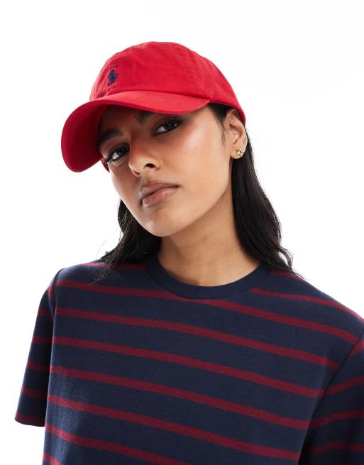 Gorra de béisbol rojo con logo de Polo Ralph Lauren, 2 de 3
