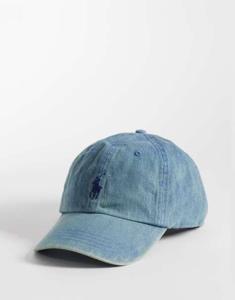 Gorra de béisbol vaquera azul con logo de icono de Polo Ralph Lauren - view 1