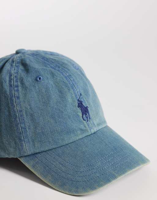 Gorra de béisbol vaquera azul con logo de icono de Polo Ralph Lauren, 3 de 3
