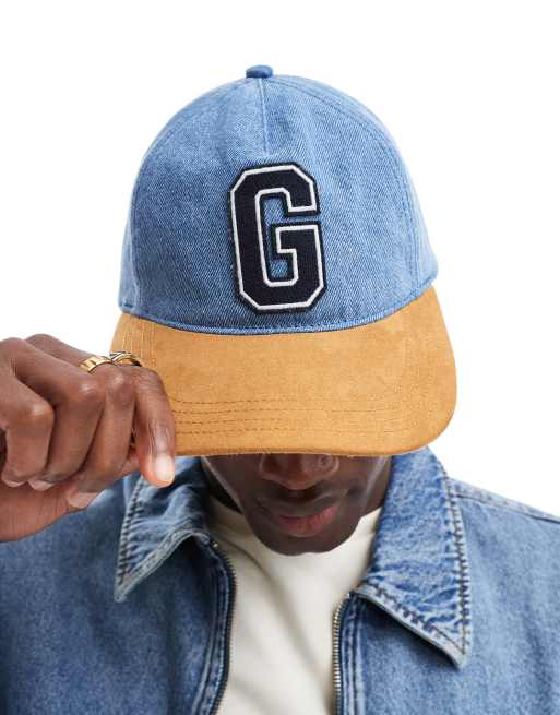 Gorra de béisbol vaquera con lavado claro y detalle de parche "G" de GANT, 2 de 4