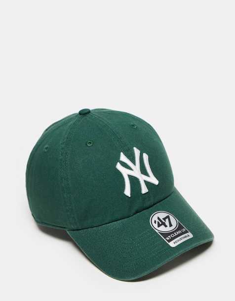Gorra de béisbol verde bosque con logo de los NY Yankees Clean Up de 47 Brand - view 1