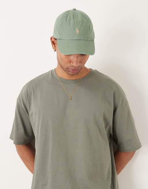 Gorra de béisbol verde claro con logo de sarga de Polo Ralph Lauren, 3 de 3