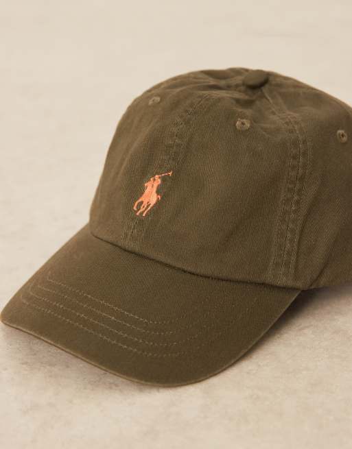 Gorra de béisbol verde oliva con logo de sarga de Polo Ralph Lauren, 3 de 3