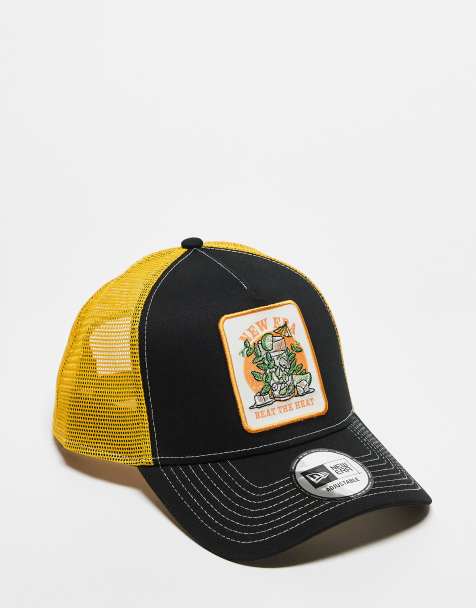 Gorra de camionero amarilla multicolor con parche veraniego de New Era - view 1