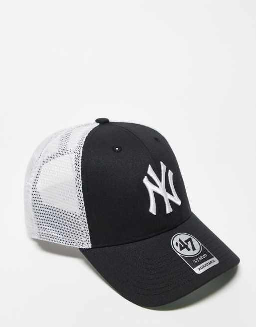 Gorra de camionero azul marino con logo en contraste de los NY Yankees Clean Up de 47 Brand