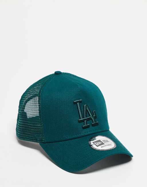 Gorra de camionero color cerceta con diseño de los LA Dodgers de New Era