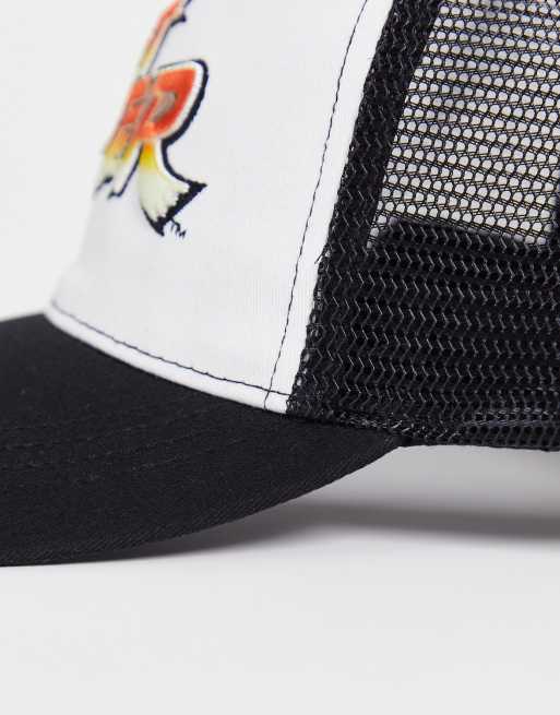 Gorra de camionero negra con bordado de "Street Fighter" de ASOS DESIGN, 4 de 4