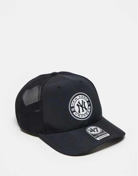Gorra de camionero negra con detalle de los NY Yankees Clean Up de 47 Brand - view 1