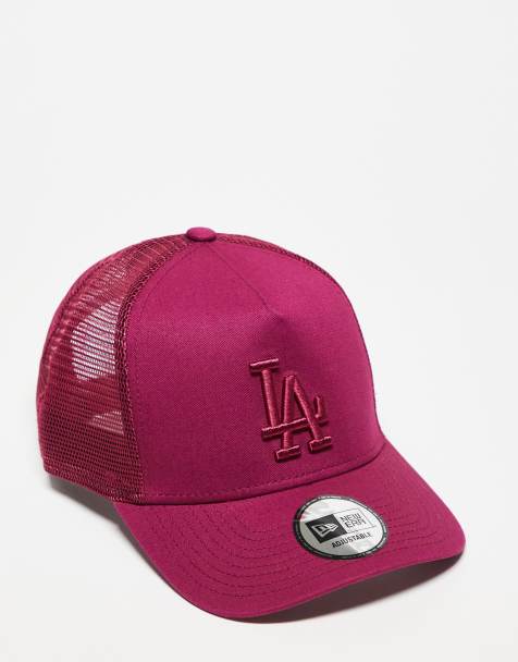 Gorra de camionero roja básica con logo de los LA Dodgers de New Era - view 1