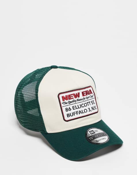 Gorra de camionero verde con parche del logo de New Era - view 1