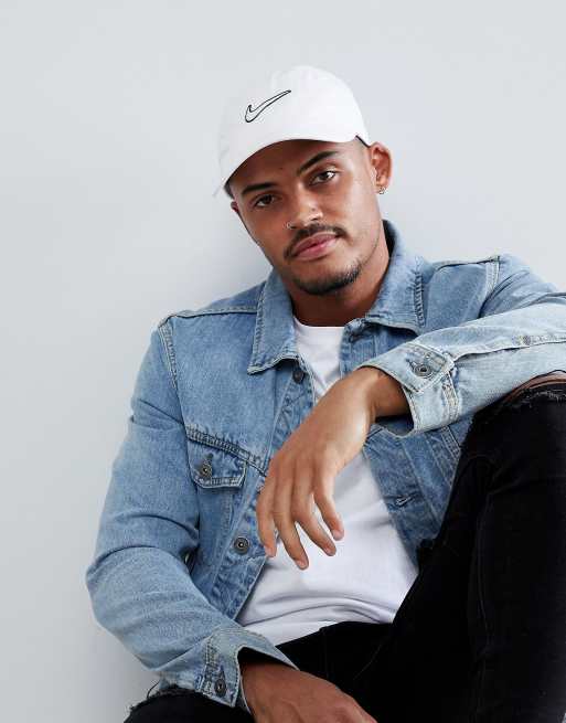 Gorra de color blanco lavado H86 Swoosh de Nike