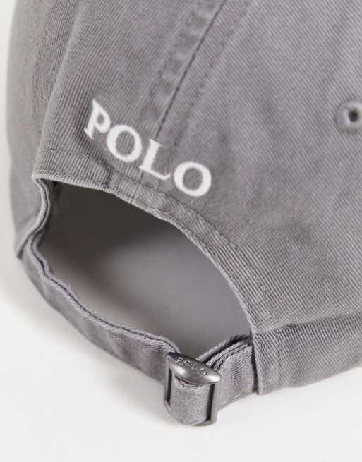 Gorra gris con logo de pony de Polo Ralph Lauren, 2 de 4