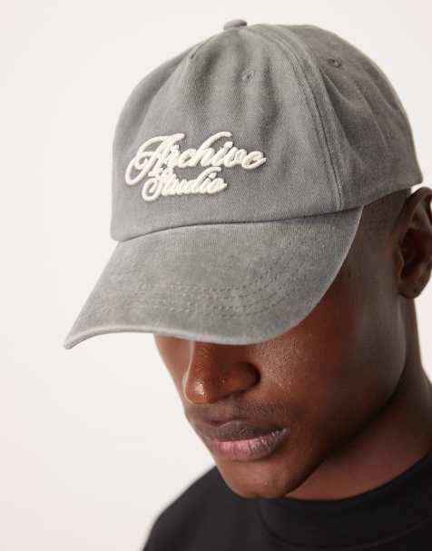 Gorra gris lavado con detalle bordado de ASOS DESIGN - view 1