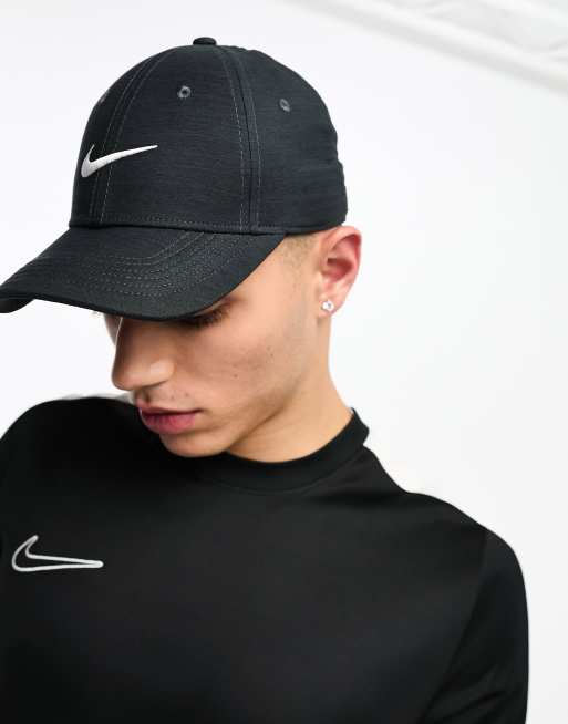 Gorras Y Gorros Hombre  Nike Gorra Negra Con Logo Bordado De