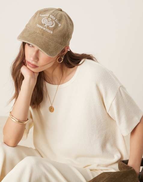 Gorra marrón con detalle de texto Everyday de Sui Ava - view 1