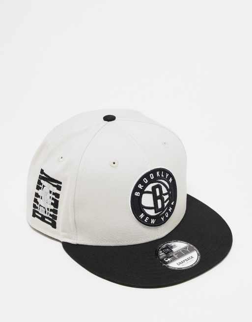 Gorra multicolor con botón de presión y logo de los Brooklyn Nets 9Fifty de New Era