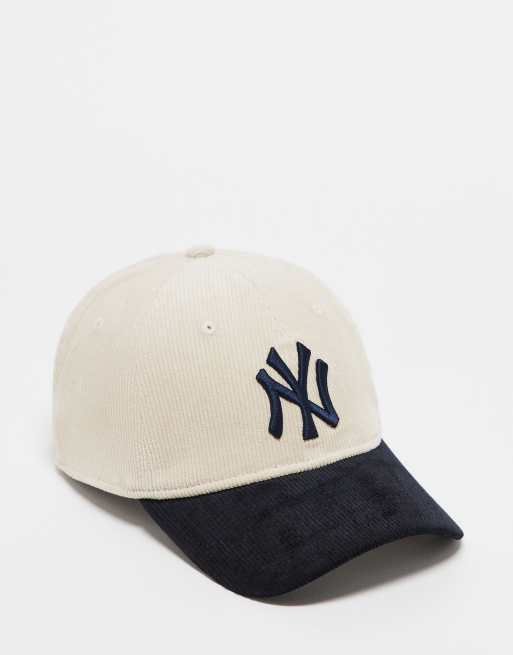Gorra multicolor flexible con visera en contraste con logo de los NY Yankees de pana 9Twenty de New Era