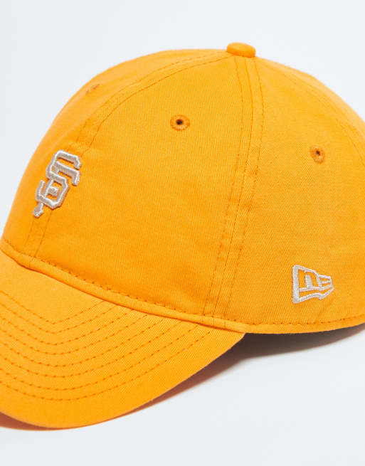 Gorra naranja lavado con logo pequeño de los San Francisco Giants 9Twenty de New Era, 4 de 4