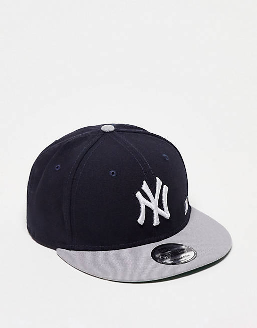 Gorra negra con botones presión de los New York Yankees 9Fifty de New Era ASOS