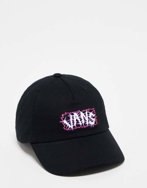 Gorra negra con diseño curvado Paxton de Vans