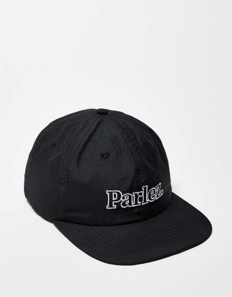 Gorra negra con diseño de 5 paneles y logo Brade de Parlez - view 1