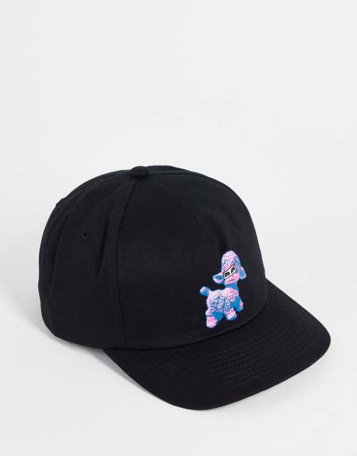 Gorra negra con diseño de 6 paneles Postman de Obey