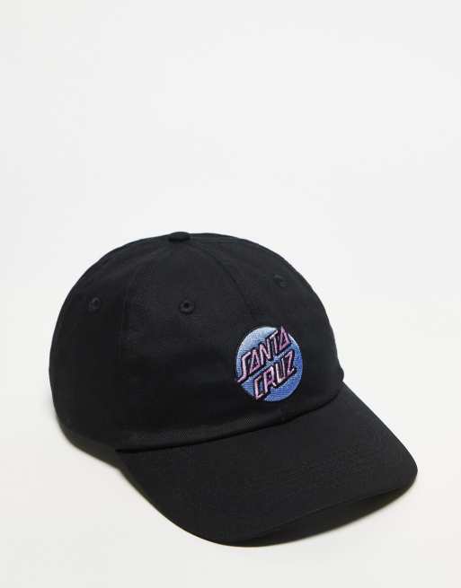 Gorra negra con logo Dot de Santa Cruz
