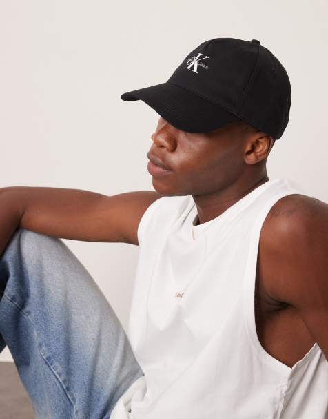 Gorra negra con logo grande de Calvin Klein Jeans - view 1