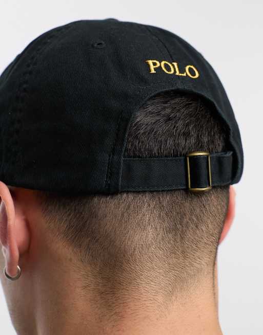 Gorra negra con logo pequeño de Polo Ralph Lauren, 2 de 4