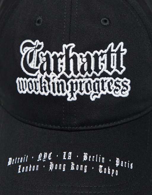Gorra negra con logo World Tour de Carhartt WIP, 2 de 3