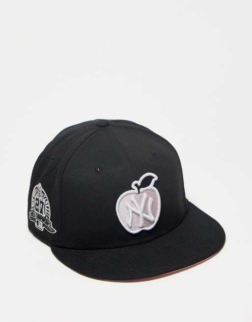 Gorra plana negra ajustable 9FIFTY White on Black de New York Yankees MLB  de New Era