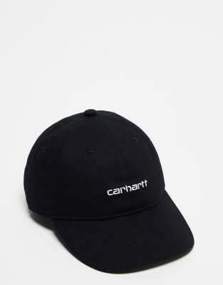 Gorra negra con texto de Carhartt WIP - view 1
