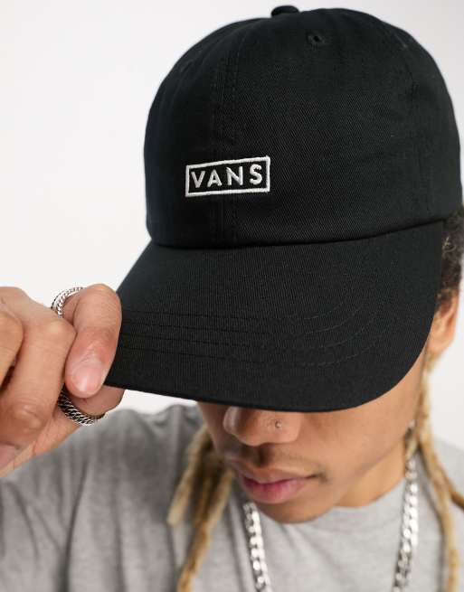 Gorra negra con visera curvada de Vans ASOS