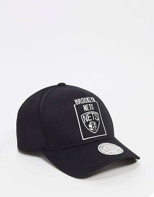 Gorra negra de los Brooklyn Nets de la NBA Mitchell & | ASOS