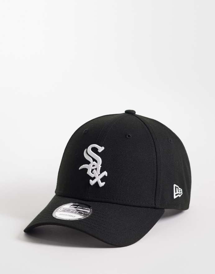 New Era Gorra negra de los Chicago White Sox 9Forty de