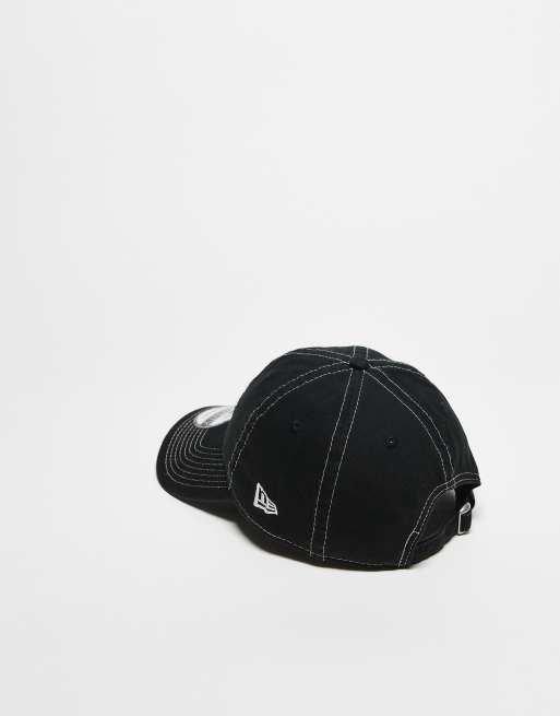 Gorra negra flexible con logo de texto 9Twenty de New Era, 3 de 3