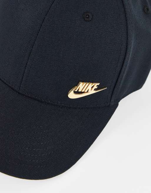 Gorras Y Gorros Hombre  Nike Gorra Negra Con Logo Bordado De