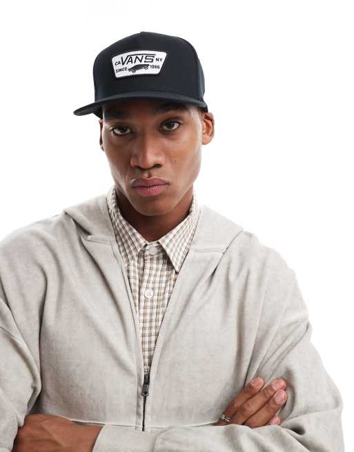 Gorra negro auténtico con botones de presión y parche Full de Vans