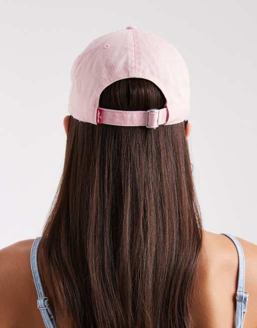 Gorra rosa con logo de lona lavada de Levi's, 3 de 3