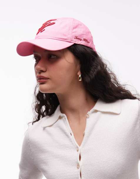 Gorra rosa con logo de texto bordado de Tommy Hilfiger - view 1