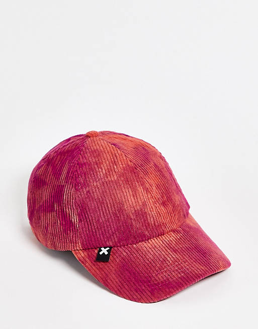 Mujer Gorras | Gorra rosa neón de pana de COLLUSION Unisex - LG83761